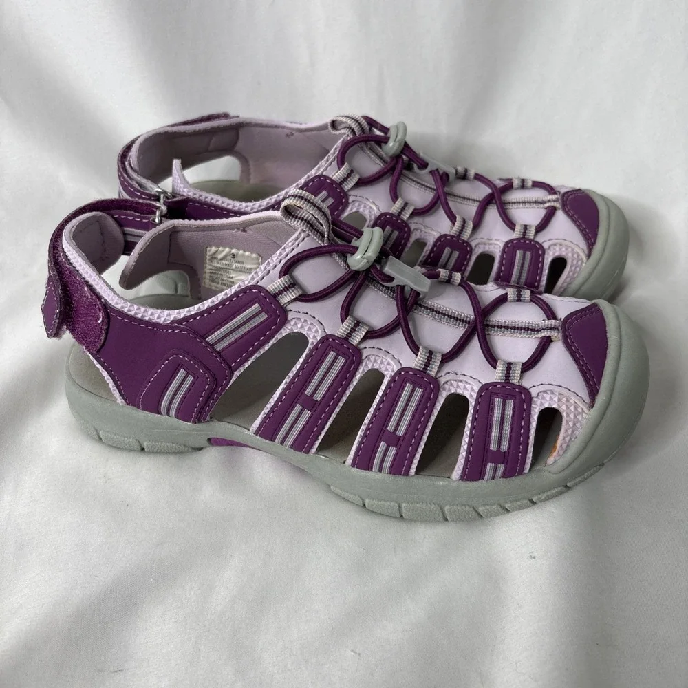 Khombu Sandy Kids Active Sandal Closed Toe‎ Purple/Pink Youth Size 3